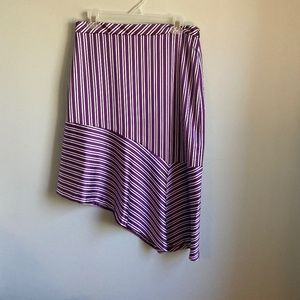 Asymmetrical purple Banana Republic skirt